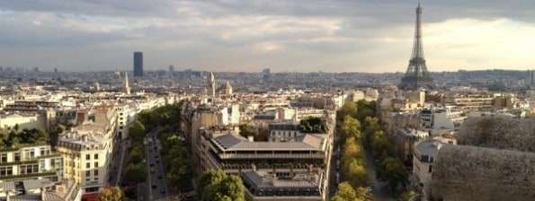 Vista desde el Arco de Triunfo de París