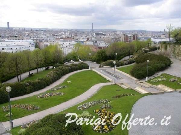 Vista desde el Parc de Belleville, París