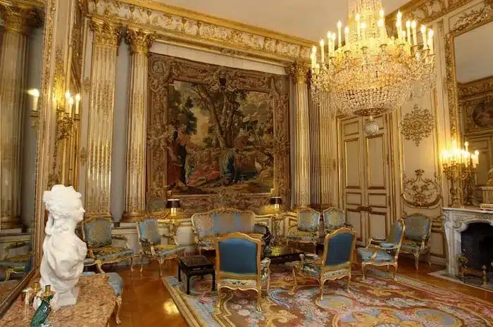 El salon Pompadour en el Palacio del Elíseo, París