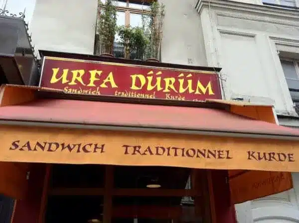 El restaurante Urfa Durum en zona Gare de l'Est