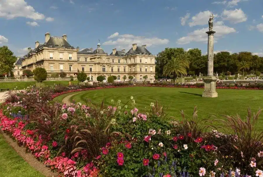 Los hermosos Jardines de Luxemburgo, París