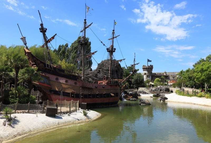 La nave dei Pirati nella zona Adventureland, Disneyland Paris