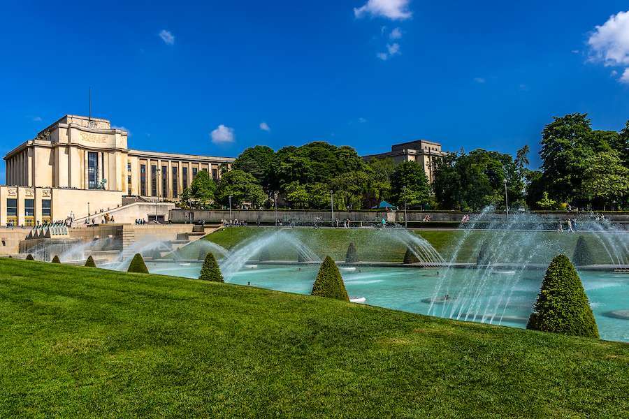 I Giardini del Trocadero con la splendida fontana